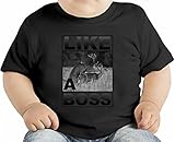 Deer Doing It Like A Boss オーガニックベビーTシャツ 12 - 18 Months