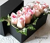 【フラワーギフト 生花】　ローズボックス／RoseＢｏｘ　優しいピンクバラ1ダース　サプライズフラワー♪　ピンク 【誕生日 記念日　 結婚祝い 彼女 プレゼント】