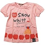 《春夏対応》 nico hrat(ニコフラート) 製品洗い加工済み 42/2天竺半袖T白雪姫シャツ 120cm /PK NO.B-270107