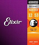 Elixir 11052 ブロンズ弦 NANOWEB Light(12-53) エリクサー アコースティックギター弦 【国内正規品】