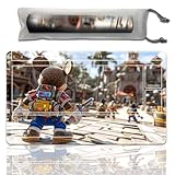 Lorcanaプレイマット、TCGトレーディングカードゲーム用、ゲームマット 23.6インチ x 13.7インチ。ゲーム底面は滑り止めで、初心者に適した補助戦闘フレーム付き(3、補助ボックス1)。