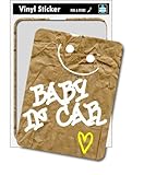 SK-132 Baby in car-グラフィティ-paper 出産祝いや車に　ベビーインカー