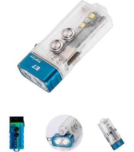 Amazon.co.jp: RovyVon E5キーチェーン懐中電灯、デュアル電源USB C