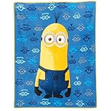 怪盗グルーのミニオン危機一発 2015 ミディアムサイズ ブランケット ミニオン ケビン / DESPICABLE ME MINION MICRO RASCHEL THROW 【並行輸入品】