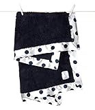 リトルジラフ ベビーブランケット シェニール サテン New Dot (デニム)/BOX入り lg0029-04B 【正規代理店輸入】