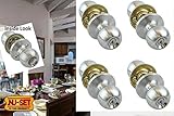 4 Pieces of Nuset Fremont(26D) Door Entry Knob Locks, Keyed Alike, Satin Chrome [並行輸入品]