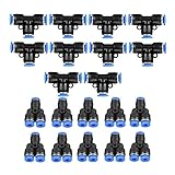 B Baosity 6mm　空気圧コネクタ　エアーホース継手　20個セット　2種　各種10個