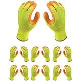 Atlas 317 HI-VIZ Grip Natural Rubber Seamless Knit X-Large Work Gloves, 12-Pairs by Atlas