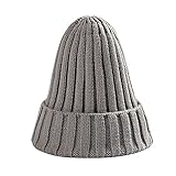 ligangam子供用 赤ちゃん用 ニット帽 ベビー キッズ 女の子 男の子 とんがりニット帽子 キャップ 児童 おしゃれ 冬帽子 柔らかい 暖かい (グレー)