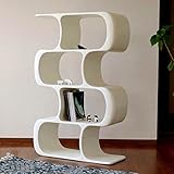 シェルフ Dragon shelf ドラゴンシェルフ High 幅90cm 奥行36cm 高さ142cm ホワイト 4段 FRP 北欧ミッドセンチュリー モダン オープンシェルフ オーガニックデザイン ディスプレイ FAX台 リビング 収納