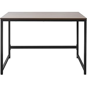 アイリスプラザ パソコンデスク デスク オフィス 机 PCデスク テレワーク ブラウン 幅100㎝ PCDES-100