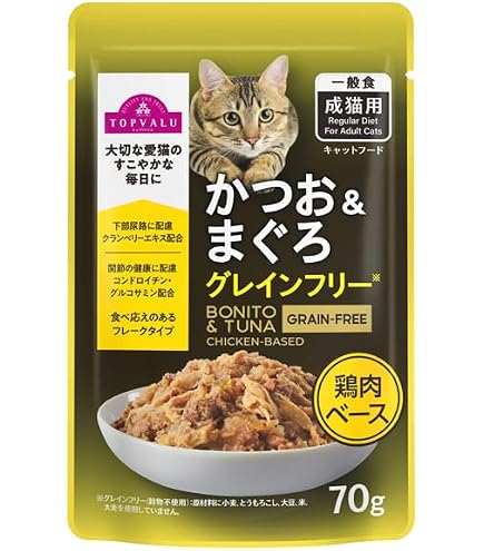 Amazon.co.jp: トップバリュ キャットフードパウチ かつお＆まぐろ