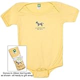 Zebra i am Wonderfully Made onイエローすべてコットンスナップ開閉Baby Onesieサイズ6 – 12ヶ月