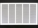 25"w X 16"h Steel Return Air Grilles - Sidewall and Cieling - HVAC DUCT COVER - White [並行輸入品]