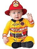 InCharacter Boys' Fearless Firefighter Costume Yellow/Red Small [並行輸入品]