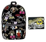 Batman 66 Backpack Back Pack and Batmobile Bi-Fold Wallet School Bundle Set [並行輸入品]