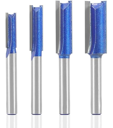 未使用　トリマービット4本組 Amazon.co.jp: Hicello トリマービット6mm軸 4本セット 超硬刃 1