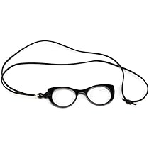 Amazon.co.jp: めがね型 ルーペ ペンダント +3.0(1.75倍) イエロー系柄