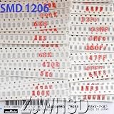 1150枚 SMD 1206 (0Ω-10MΩ) 50種類 チップ 抵抗 レジスタ + (2.2pf-1uf) 40種類 コンデンサ キット セット