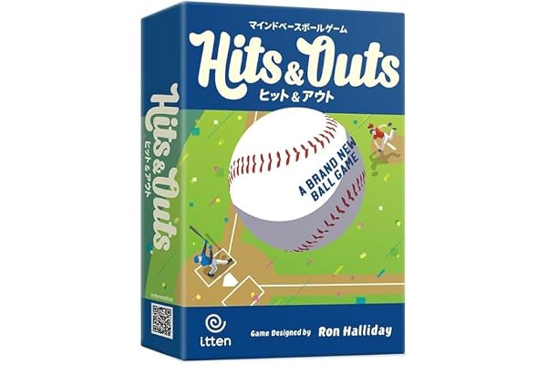 〈TVで紹介されました〉 ヒット＆アウト (2人 15分 8歳から) itten 一球で決めろ。 メーカー保証付きセット 読み合いのマウンドベースボールゲーム itten 公式ストア限定 ボードゲーム 2人用 野球ゲーム カップル 友達 家族 ファミリー 親子 プレゼント