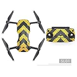 etbotu防水傷防止ステッカークールカラフルなテーマスキンデカールfor DJI Mavic Air Droneボディとリモートコントローラ QX-t-lfb-20180418-25