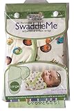 【もぐら☆ともだち！】おくるみ Lサイズ 100% コットン Swaddle Me スワドル ミー (サファリ・スポット　Ｌ)