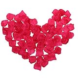 NSSTARシルクローズ花びらウェディングイベントと紙吹雪ブライダルパーティーフラワーガール装飾(ダークローズ、2000pcs）
