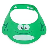 シャンプーハット かわいい 洗髪用帽子 サイズ調節可能なベビーシャワーキャップ かわいいシャンプーハット シャンプーキャップ帽子　グリーン