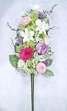 仏花 うす桃色 掌 お仏壇 お供え 菊 ダリア アレンジ 咲き続ける生花 プリザーブドフラワー