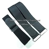 RKC 5cm × 60cm 固定ベルト 金属バックル付 3本 黒 160C-6