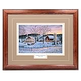 " Winter Memories " – Terry Doughty – Horse Drawnソリ冬クラシック壁アートのための印刷ホーム/オフィス/ホテル/キャビン/ギフト、17 x 21 in。