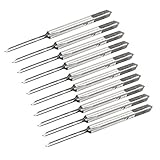 uxcell ハンドタップ HSS ハイスピードスチール スクエアヘッド スレッド 1mm 10個入り