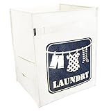 アットファースト ランドリーボックス Laundry アイボリー AF1462