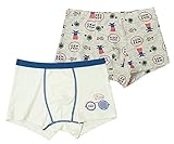 Plus Nao(プラスナオ) 2枚セット 男の子用パンツ ボクサーパンツ ボックスパンツ 1分丈 インナー 下着 肌着 子供用 男児 小学生 キッズパン - 145