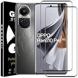OPPO Reno10 Pro 5G フィルム【4枚セット】ガラスフィルム2枚+カメラフィルム2枚 Reno 10 Pro 5G 用の 強化ガラス 硬度9H 厚さ0.26 旭硝子製素材 保護フィルム Reno 10 Pro 5G 保護フィルム Reno 10 Pro 5G キズ防止 飛散防止 気泡防止 反射防止 汚れに強い 自動吸着 高 精細 2.5D ラウンドエッジ加工 対応 Reno 10 Pro 5G
