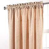 Stylemasterホーム製品RenaissanceホームファッションコロラドFoam Backロッドポケットパネル、54 by 95インチ、小麦