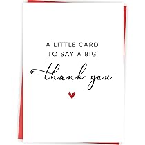 Lustige Dankeskarte „There Isn't A Thank You Big Enough“ – Humorvolle Wertschätzung Für Frauen & Männer