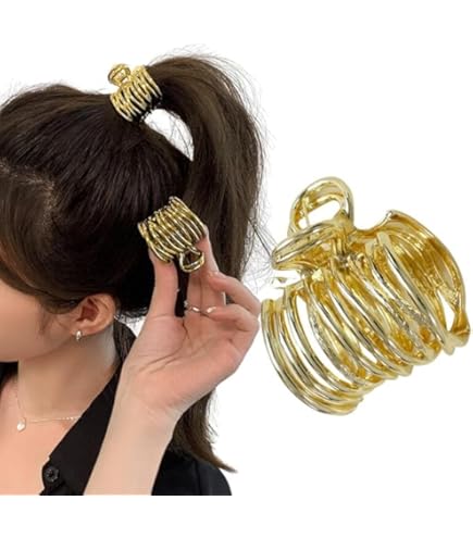 Amazon.co.jp: 4スタイル ハイポニーテール ヘアクリップ、ライン
