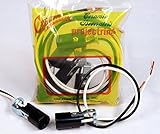 Creative Hobbies® #SOCKETHW Candelabra Base Lamp Holder Light Socket, Keyless Phenolic, 6 Inch Wire 