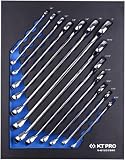 KT Pro Tools 9-A1203SRE 13-Piece Combination SAE Wrench Set [並行輸入品]