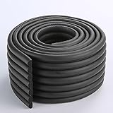 コーナークッション 全長2m 6色 4m両面テープ付 コーナーガード ケガ防止 家具保護 (ブラック)