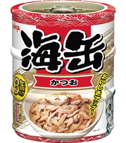 海缶 削り節入りかつお 60g x 3缶✖️40個 Amazon | 海缶ミニ3P 削り節入りかつお 180g（60g×3缶）×24コ | Aixia