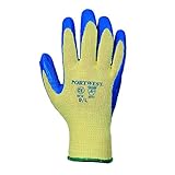 (ポートウエスト) Portwest ケヴラー ラテックス素材 作業用手袋 作業服グローブ ワークウェア (XL) (ブルー)