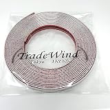 [TradeWind] 車用 メッキモール ボディー バンパー 保護 プロテクター 長さ 12m シルバー (幅30mm)