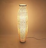 バンブーフロアランプ、東南アジア日本スタイル中国スタイルの田舎の禅のリビングルームの研究ベッドルームノルディックE27 * 3竹原色