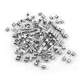 uxcell ファースト　ブロー　タイプ　クイック　グラス　チューブ　ヒューズ　250Ｖ　0.5A　５ｍｍ*20ｍｍ　１００枚