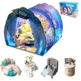 WYDドールハウスミニオーシャントンネルDIYミニハウスキットマニュアルクリエイティブ家具、ロマンチックアートギフト付き（夢の海に出会う）クリエイティブルームギフト