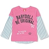 ベビードール シャツ切替トレーナー 子供服 100cm ピンク