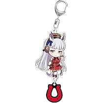 マ*ン様 スーパークリーク ラバー蹄鉄付きアクリルキーホルダー 「ウマ娘」 ウマ娘 ラバー蹄鉄付き アクリルキーホルダー スーパークリーク