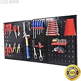 colibrox -- 24 " x 48 "メタルペグボードパネルガレージツールボードストレージオーガナイザーホルダーblack.壁コントロールpegboard.壁コントロールペグボードaccess